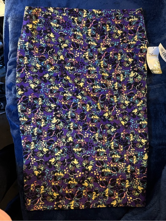 LuLaRoe Dresses & Skirts - LuLaRoe Purple Multicolor Patterned Pencil Skirt